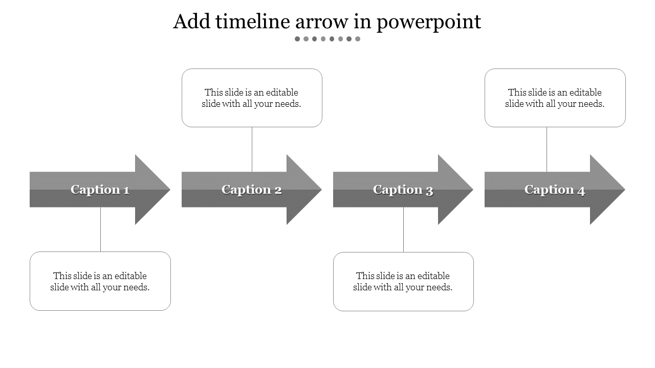 Free - Add Timeline Arrow In PowerPoint Templates and Google Slides
